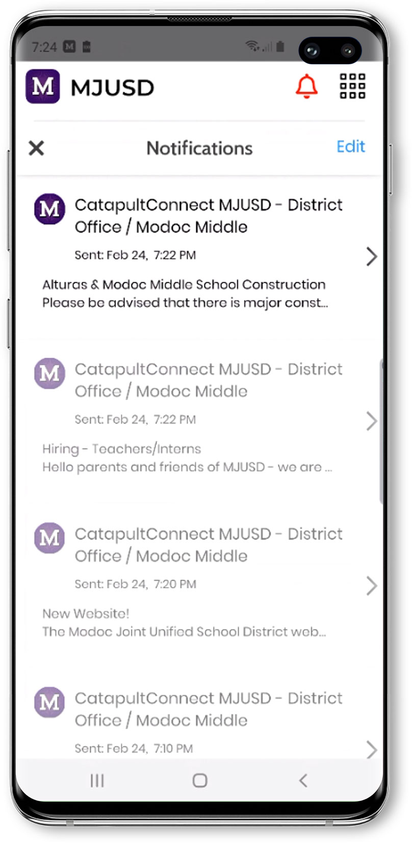 catapult school management mobile app